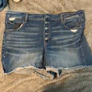American eagle button fly shorts